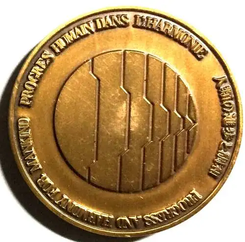 Medaille zur Weltausstellung Expo 70 in Osaka, 1970