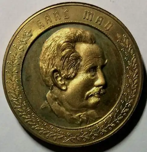 Medaille „KARL MAY“ aus Kupfer, ohne Jahresangabe