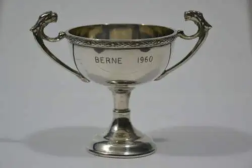 Pokal, Metall versilbert, Berne 1960