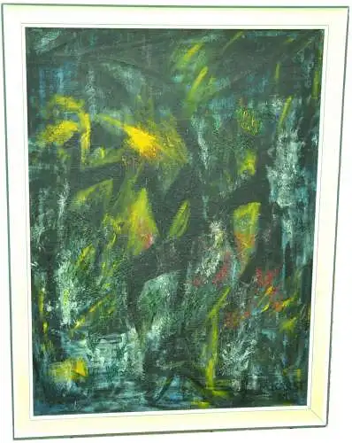 Gemälde,Öl a.Spanplatte, Expressionist,sign. . Kärst, Rehe im Wald