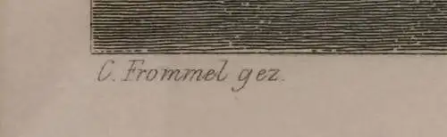 Stahlstich Ansicht von Köln von Carl Ludwig Frommel und Henry Winkles, gerahmt