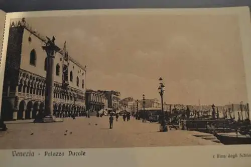 Postkarten, Cartoline, Palazzo Ducale, Venezia, 25 Stück unbenutzt im Buch,1900