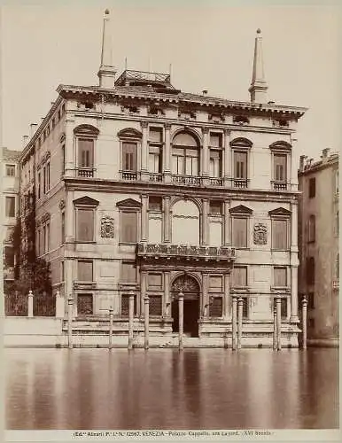 Fotografie, Fr. Alinari, Venezia, Palazzo Capello, ora La yard, #12567 ca 1890