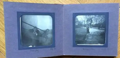 Kleines Photoalbum 10 x 10 cm mit 25 Photographien aus dem Jahr 1919