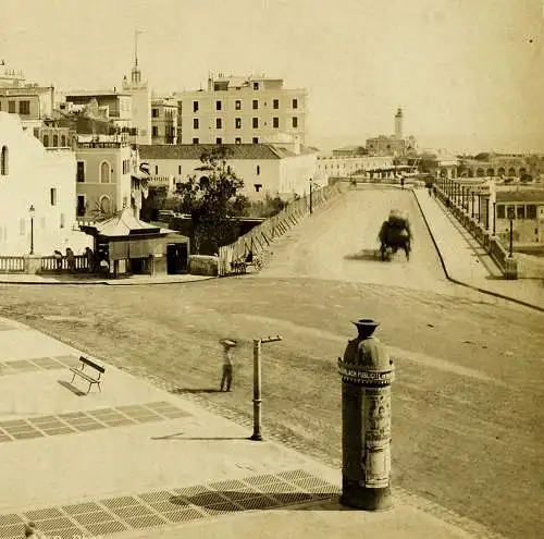Fotografie, gr., ca1870, Algier,Place du Gouvernement, Mosquee el Djedid,ND.Phot