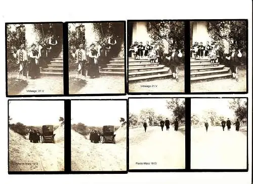 Stereofotografie,Autoreise v.Bayern n.Spanien1913,königl.Fam.,Bayern u.Spanien