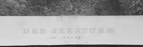 Kupferstich,der Seesturm im Anzuge,1848, Metzeroth nach Smith