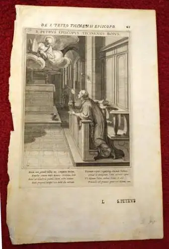 Grafik, De S.PetroTicinensi Episcopo,u.1800