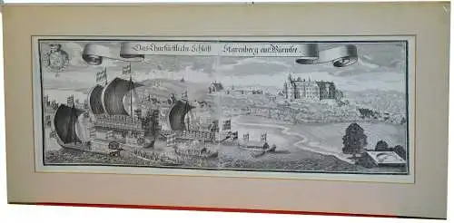 Kupferstich,Das Churfürstliche Schloß Starenberg am Würmsee,schwarz/weiß,19.Jhdt