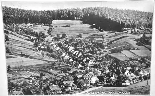 Fotografie,S/W,gerahmt, Eulengebirge,Friedrichshain,Schlesien/Polen,1930