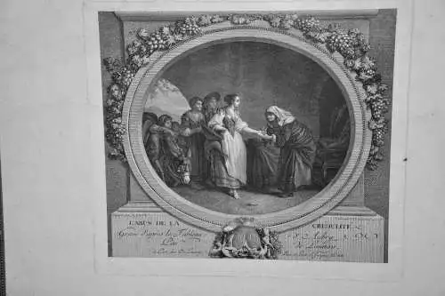 Nicolas DE LAUNAY (1739-1792) after LE PRINCE and AUBRY "Le Bonheur du Ménage