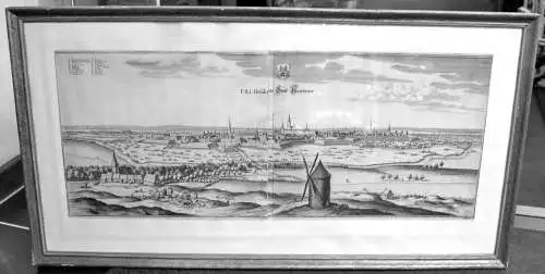 Kupferstich von 1654 mit dem Titel „F. B. L.Residenz Stadt Hannover“, Merian