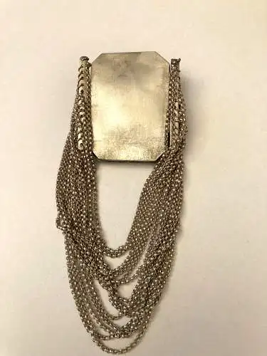 Antike Kropfkette / Trachten Collier aus teilvergoldetem Silber ,München um 1900