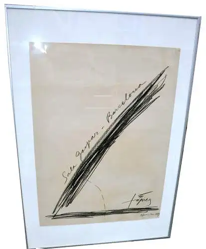 ANTONI TÁPIES PUIG (Barcelona, 1923 - 2012). , "Poster lithograph Sala Gaspar