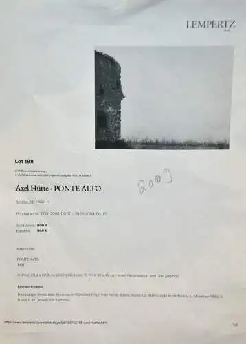 Fotografie,Axel Hütte-Pont Alto,1992,6/30,rückseitig sign.u.dat.,gerahmt