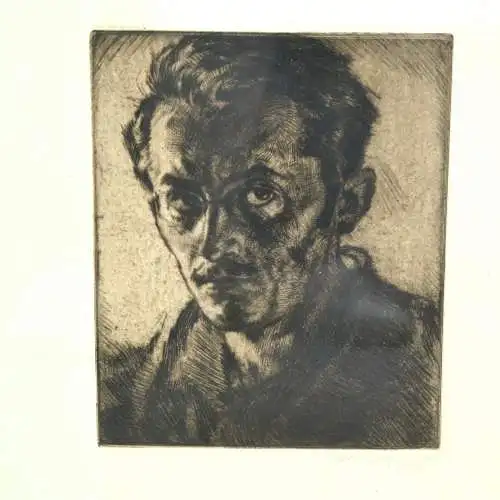 Grafik,Selbstbildnis,Karl Alexander Flügel,1890-1967