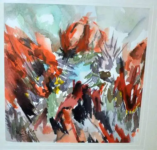 Aquarell, qualitätsvolles Blumenbild,signiert: Seelas ??,gerahmt