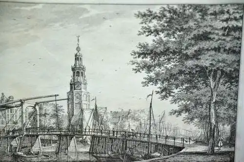 zwei Radierungen,Amsterdam,1769, Mont Albaans Tooren