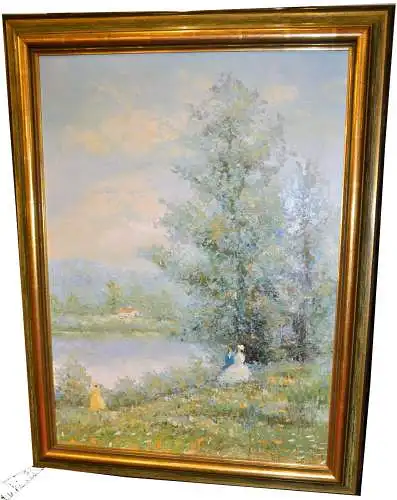 Gemälde, Öl auf Leinwand,gerahmt,Kopie nach Claude Monet