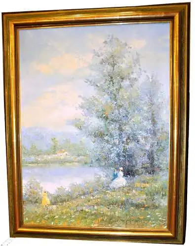 Gemälde, Öl auf Leinwand,gerahmt,Kopie nach Claude Monet