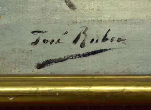 Ölbild,Leinwand, Napoleon in Russland,Winter 1812,sign. Jose Ruben oder Buben