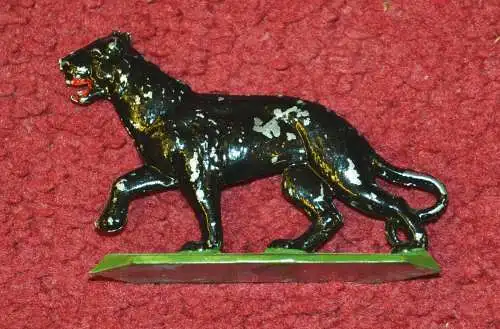 Zinnfigur,Panther,bemalt,deutsch um 1930