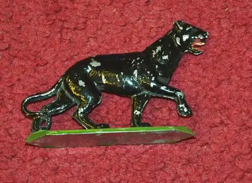 Zinnfigur,Panther,bemalt,deutsch um 1930