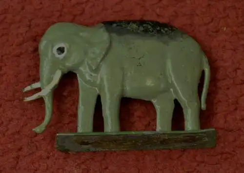 Zinnfigur,Elefant,bemalt,deutsch um 1930
