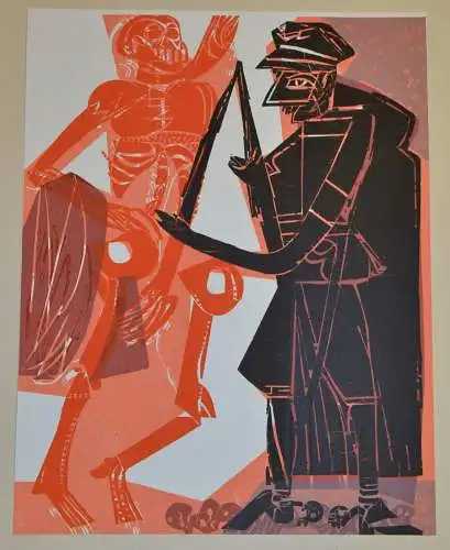 Helmut Andreas Paul GRIESHABER (1909-1981) Der Totentanz von Basel (c.1966)sign.