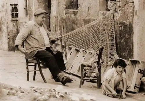 Fotografie,Alu-Dibound, Foto nach Bernhard Brodda, Italien ca. 1950, 70 x 100cm