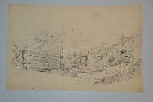 Tuschezeichnung,bez.:A.Windmaier,sen. 1840-1896, Landschaft