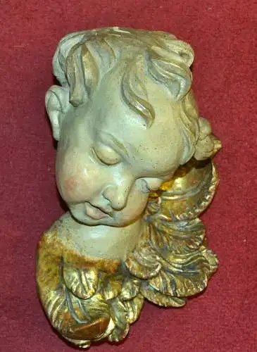 Puto, nach Ignaz Günther,Holz geschnitzt und gefasst, Höhe : 28 cm