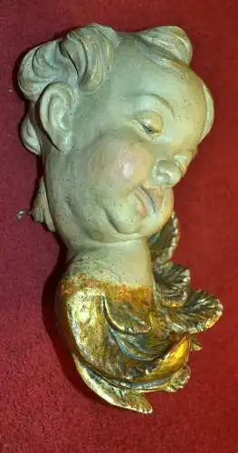 Puto, nach Ignaz Günther,Holz geschnitzt und gefasst, Höhe : 28 cm
