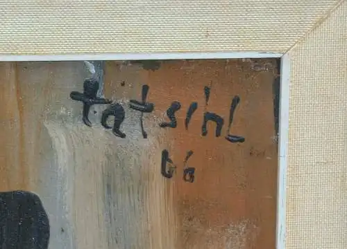 Gemälde, Öl auf Pappe,1957,Sign.Tatschl,dat.1966,gerahmt