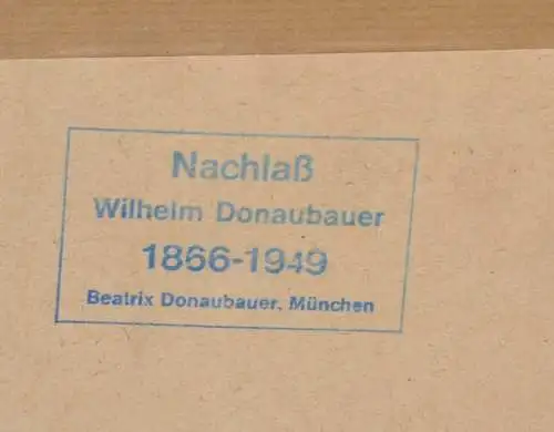 Bleistift/Kohle-zeichnung,Portrait,sign.Wilhelm Donaubauer,gerahmt,Passepartout