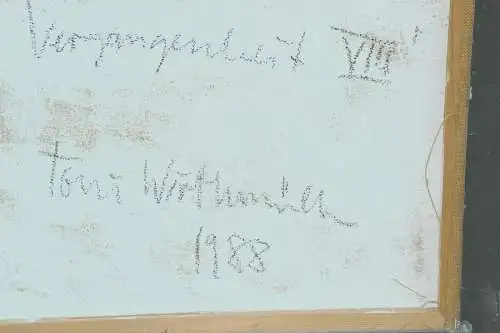 Gemälde,Öl auf Leinwand,Toni Wirthmüller,Reise i.d. Vergangenheit VIII,gerahmt