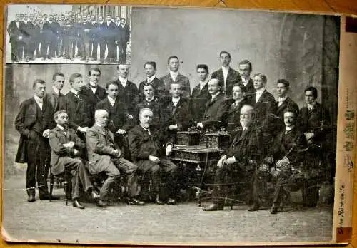 Uraltes Photo „Staatliche Höhere Maschinenbau Anstalt Reichenberg“ Jahrgang 1903