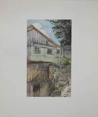 Aquarell (watercolour) on paper, signed by Hermann Maurer (München), 1912