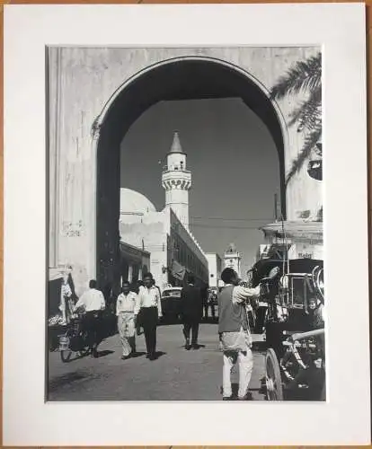 Original-Photographie Straßenszene in Tripolis (Souq El Mushir), Libyen