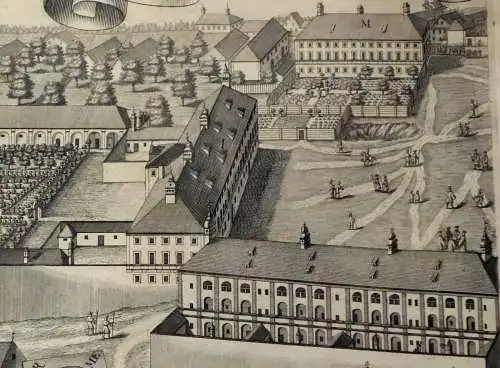 Kupferstich,Michael Wening, Altötting (Alten Oettingen) um 1700,gerahmt