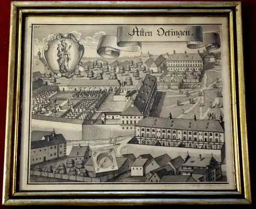 Kupferstich,Michael Wening, Altötting (Alten Oettingen) um 1700,gerahmt