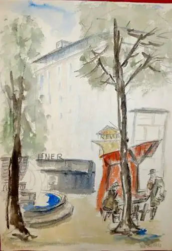 Aquarell,Ulrich,1957,München