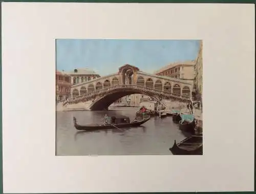 Paolo Salviati: Vier altcolorierte Photographien von Venedig, ca. 1880