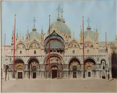 Paolo Salviati: Vier altcolorierte Photographien von Venedig, ca. 1880