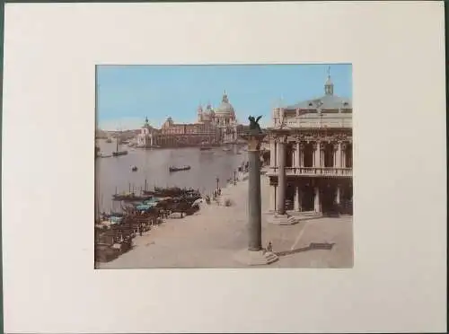 Paolo Salviati: Vier altcolorierte Photographien von Venedig, ca. 1880