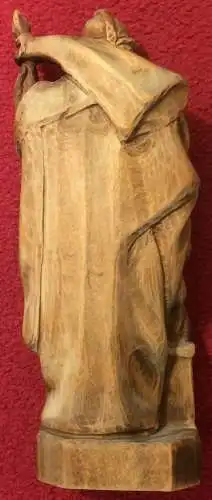 Holzgeschnitze Figur St. Florian, 20. Jahrhundert, wohl Lindenholz