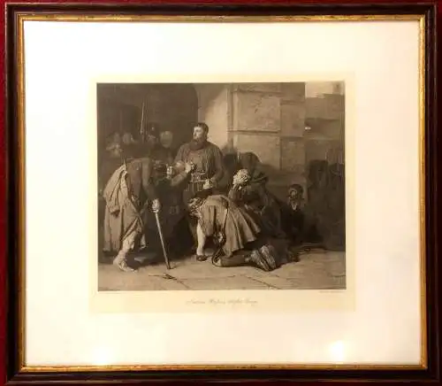 „Andreas Hofers letzter Gang“ - Photogravur-Druck nach Franz von Defregger