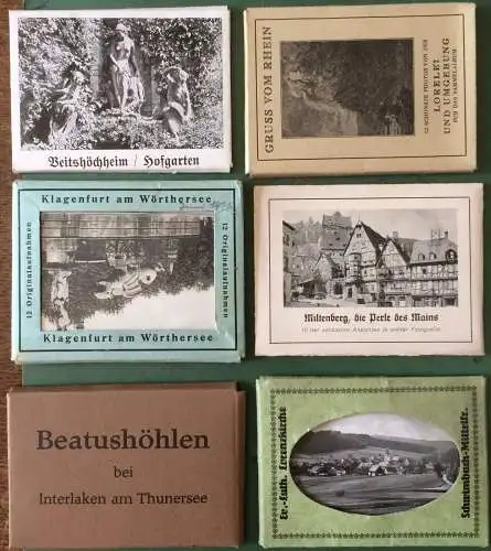 Kleine Sammlung von Reise-Souvenir-Photos in Original-Mäppchen