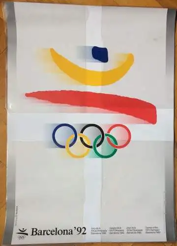 Plakat Olympische Sommerspiele 1992 in Barcelona von Josep Maria Trias