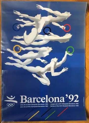Plakat Olympische Sommerspiele 1992 in Barcelona von Josep Pla-Narbona